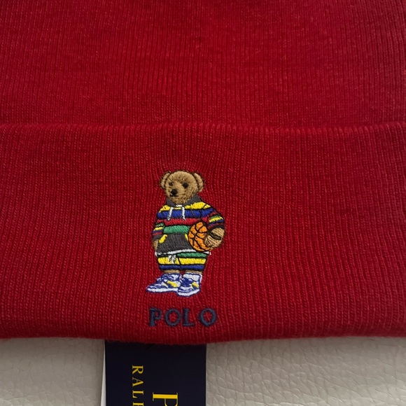 NWT - Polo Ralph Lauren Polo Bear Wool Blended Beanie - Picture 2 of 5
